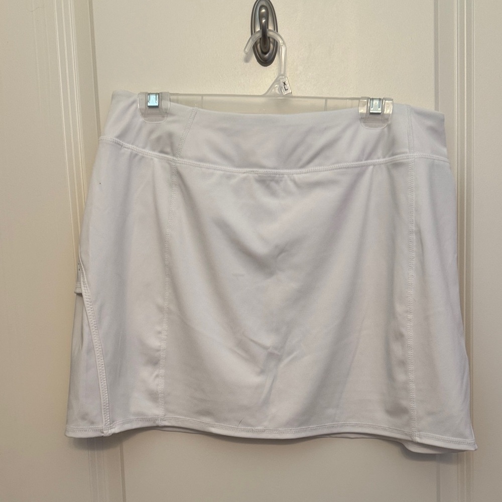 Tangerine‎ white Athletic Skirt